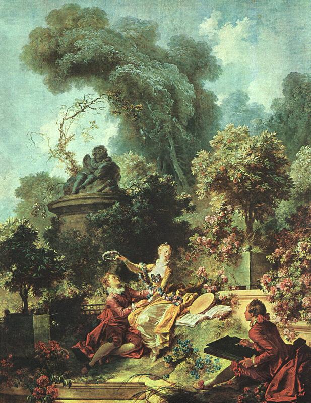 Jean-Honore Fragonard The Lover Crowned Spain oil painting art
